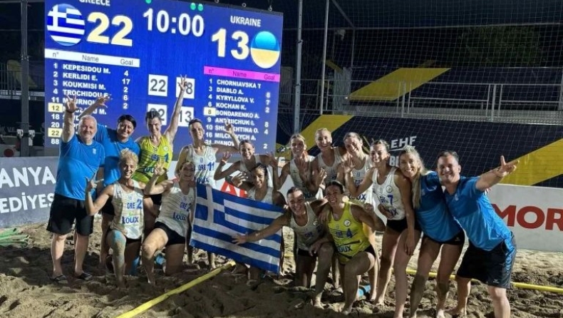 Η εθνική beach handball γυναικών στα προημιτελικά του ευρωπαϊκού στην Αλάνια