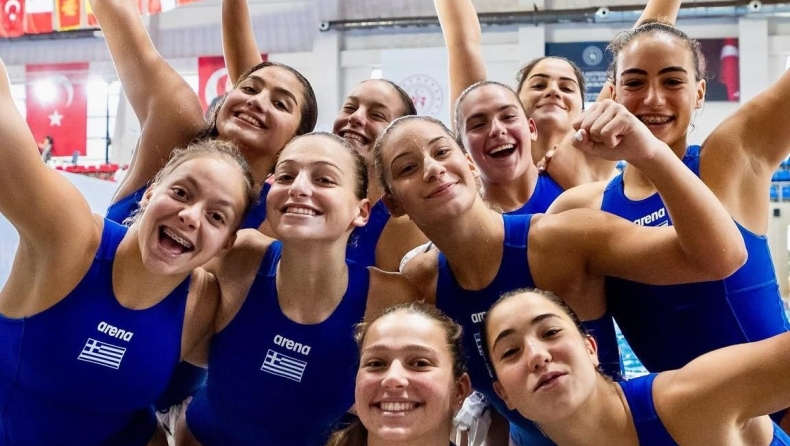 η εθνική ομάδα πόλο κορασίδων