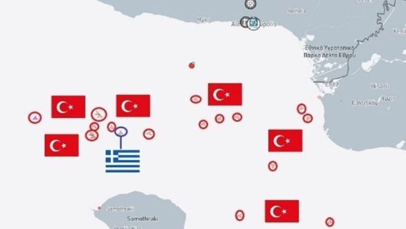 Γέμισε με τούρκικα αλιευτικά η θάλασσα γύρω από τη Σαμοθράκη