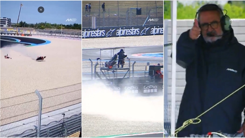 MotoGP: Καμεραμάν στο MotoGP είδε τη ζωή του να περνάει μπροστά από τα μάτια του σαν... ταινία (vid)