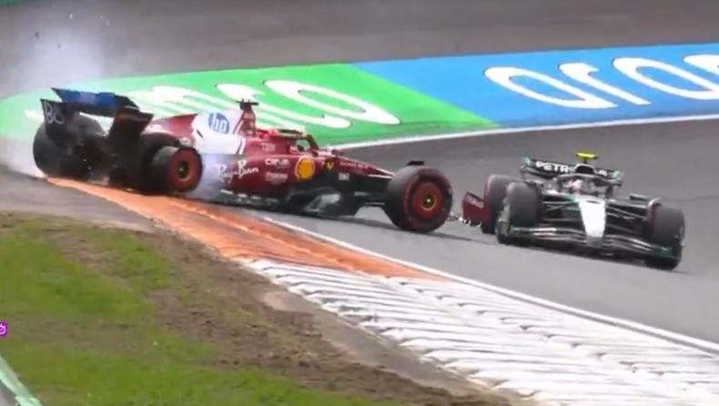 F1 - Καταστροφή για την Ferrari, εγκατέλειψε και ο Λεκλέρ στην ίδια στροφή (vid)