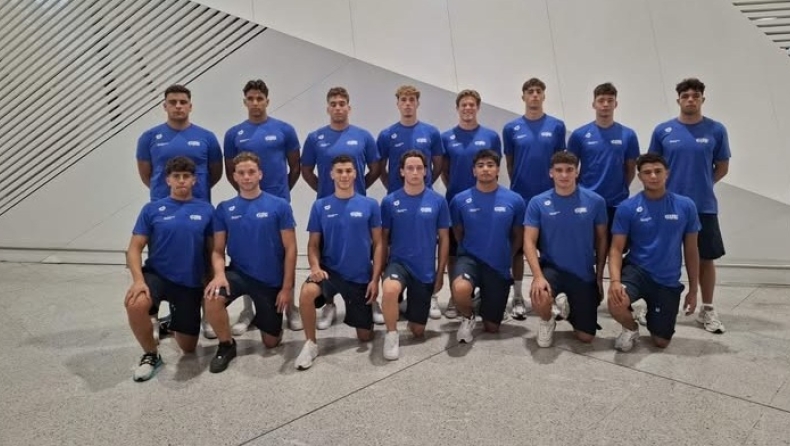 Η εθνική ομάδα πόλο εφήβων Κ18