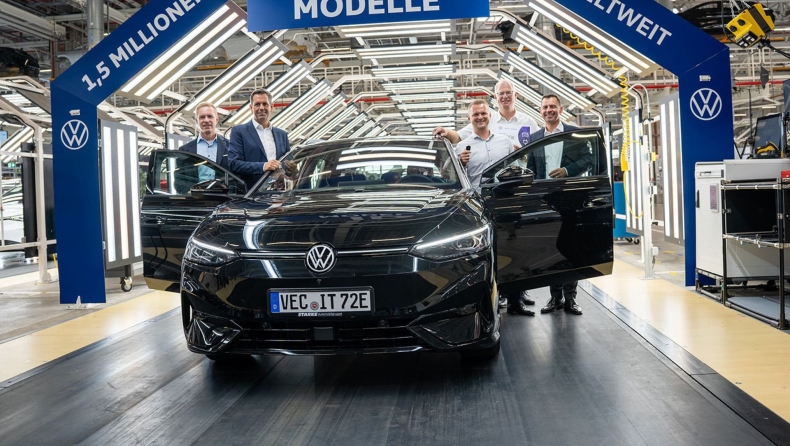 Volkswagen: Στο δρόμο 1,5 εκατ. ηλεκτρικά ID