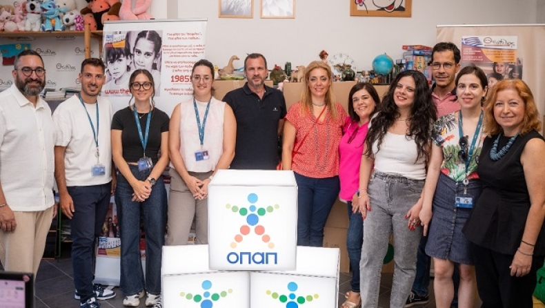 Ο ΟΠΑΠ στο πλευρό των παιδιών του Οργανισμού Κοινωνικής Φροντίδας ΜΚΟ «Θεόφιλος»