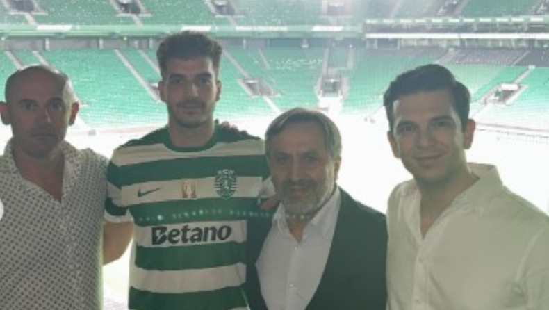 Ιωαννίδης: Η αναμνηστική φωτογραφία με Τζόρτζεβιτς και Νινιάδη μετά την ολοκλήρωση της μεταγραφής στη Σπόρτινγκ