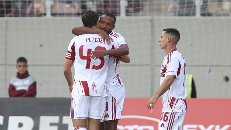 ΑΕΛ Novibet - Ολυμπιακός: Ο Ελ Καμπί άνοιξε το σκορ με τακουνάκι πριν συμπληρωθεί 1 λεπτό (vid)