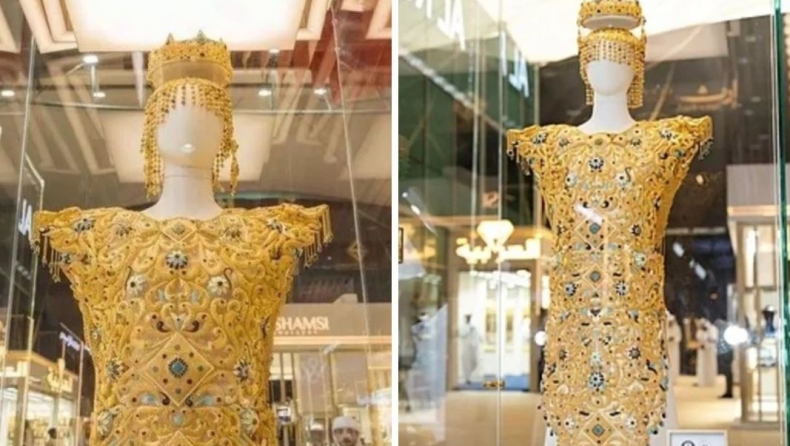 Αποκαλύφθηκε το πιο ακριβό φόρεμα στον κόσμο! Ζυγίζει 10 κιλά και η τιμή του είναι απίστευτη