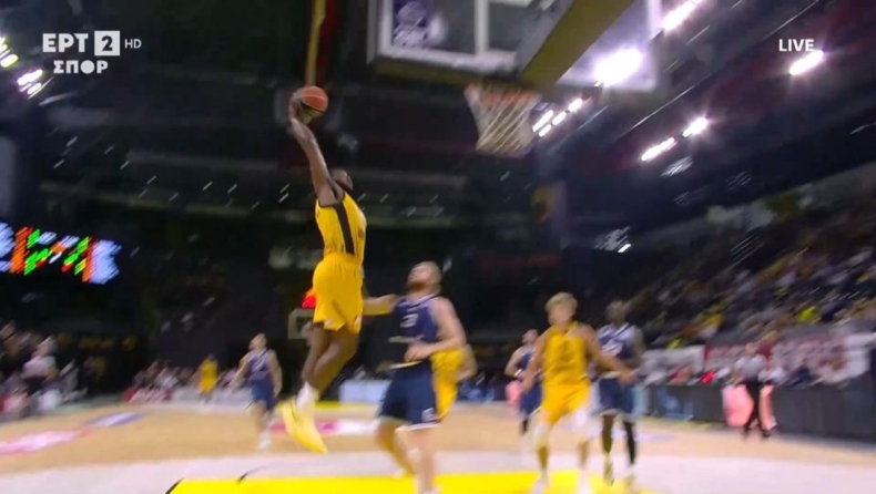 ΑΕΚ - Καρδίτσα: Μεγάλη πάσα Μπάρτλεϊ και εντυπωσιακό κάρφωμα Γκρέι (vid)