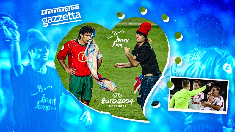 Ο θρυλικός φίλος της Μπαρτσελόνα, Jimmy Jump, στο Gazzetta: «Ντροπή η διαιτησία με Ολυμπιακό, τεράστια ιστορία η εισβολή στο Πορτογαλία-Ελλάδα το 2004»