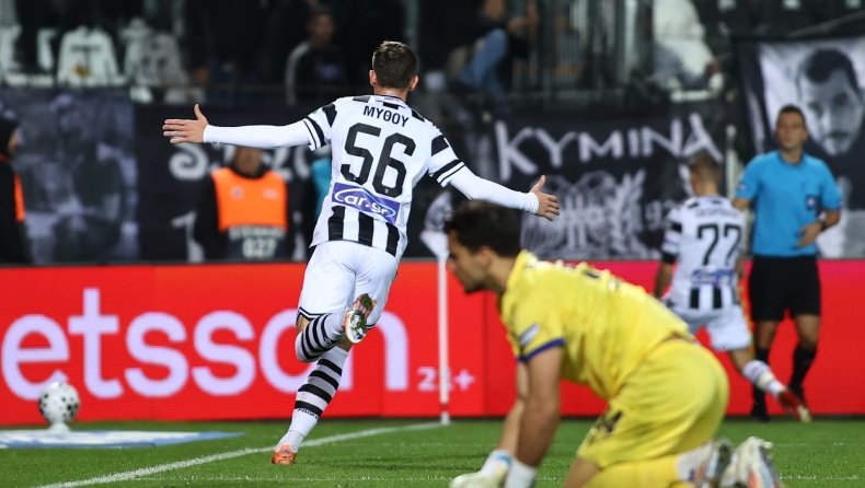 ΠΑΟΚ - ΑΕΛ Novibet: Παρθενικό γκολ Μύθου για το 4-0 (vid)