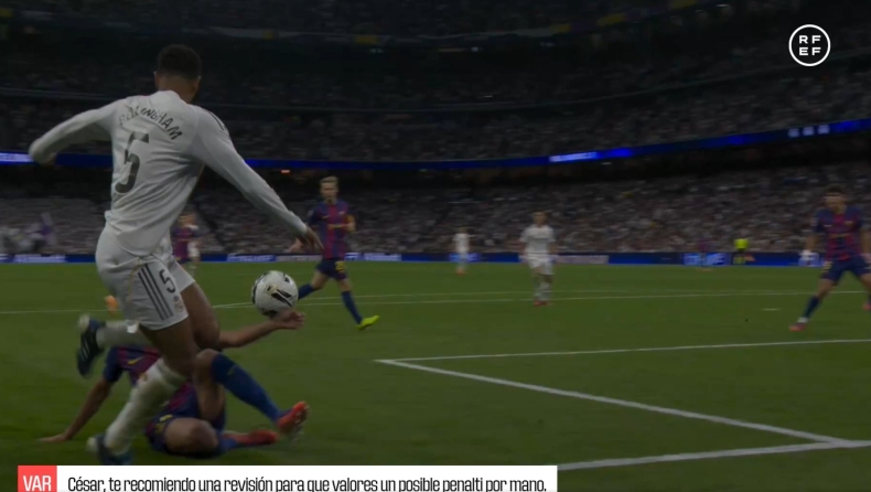 Ηχητικά ντοκουμέντα: Τι είπε ο VAR στον διαιτητή του Ρεάλ-Μπαρτσελόνα στις 2 αποφάσεις που άλλαξε (vids