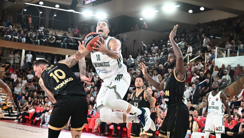 Μονακό - Παναθηναϊκός 92-84: Δεν μπήκε ποτέ στο πνεύμα του αγώνα και ηττήθηκε στο Πριγκιπάτο