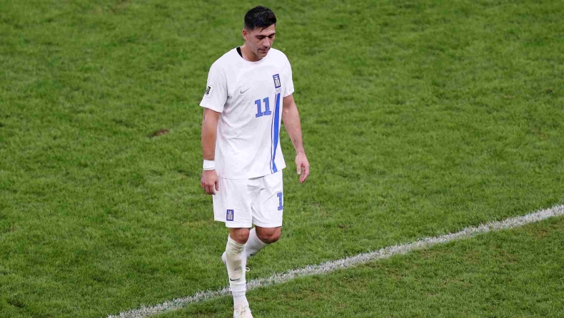 Ελλάδα – Σκωτία: Αποβολή με δεύτερη κίτρινη για τον Μπακασέτα (vid)