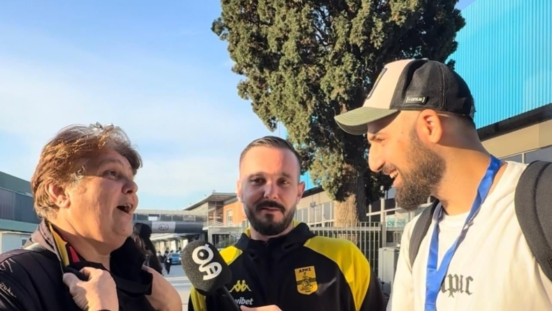 Το Gazzetta στη Θεσσαλονίκη για το Άρης - ΠΑΟΚ: Φίλη των «κιτρινόμαυρων» έφερε... κοτόπιτα στον Ρίτσαρντ Σιάο