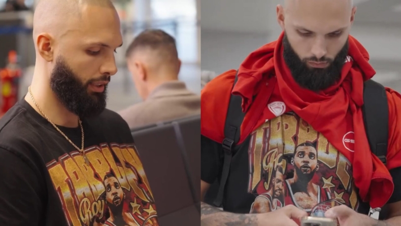 Εβάν Φουρνιέ: Η φοβερή μπλούζα... Ρόι Τάρπλεϊ που φόρεσε στο ταξίδι για Βελιγράδι