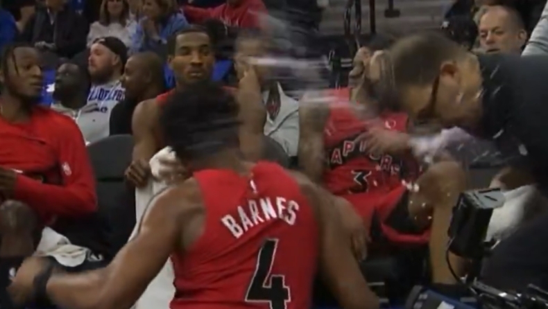 Απαράδεκτος Ίνγκραμ: Έριξε μπουκάλι στο παρκέ, χτύπησε υπάλληλο του γηπέδου στο πρόσωπο και δεν ζήτησε καν συγγνώμη