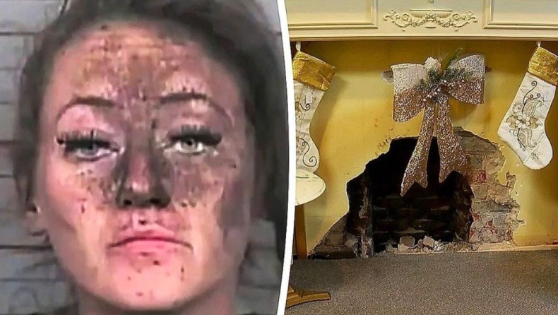 Δεν πήγε καλά αυτό: Γυναίκα προσπάθησε να ληστέψει κατάστημα αλλά κόλλησε στην... καμινάδα (vid)