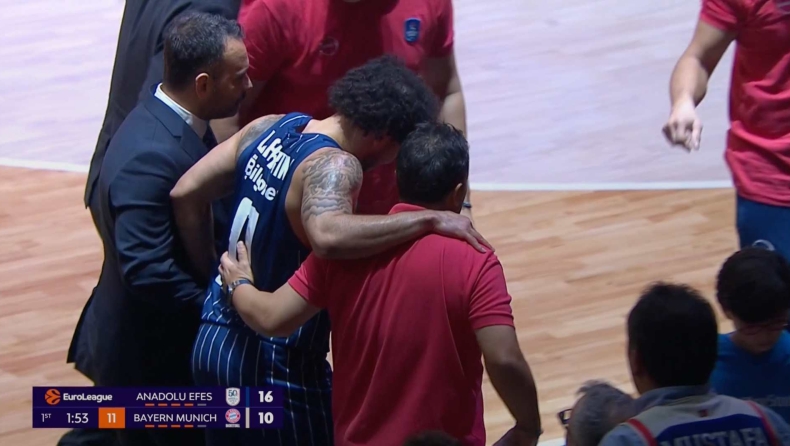 Εφές, Λάρκιν: Αποχώρησε υποβασταζόμενος