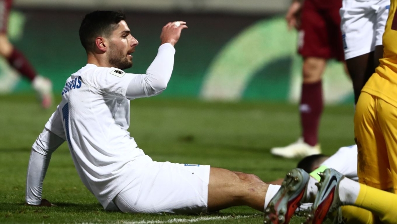 Λευκορωσία - Ελλάδα: Ο Μασούρας από κοντά σημάδεψε το δοκάρι