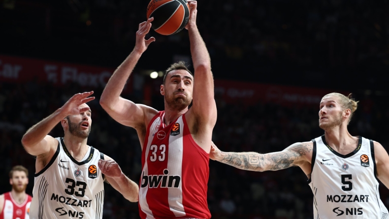 Βαθμολογία Euroleague: Η κατάταξη μετά τη νίκη του Ολυμπιακού επί της Παρτίζαν