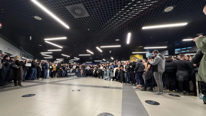 Ομπράντοβιτς: Πλημμύρισε το αεροδρόμιο από φίλους της Παρτίζαν