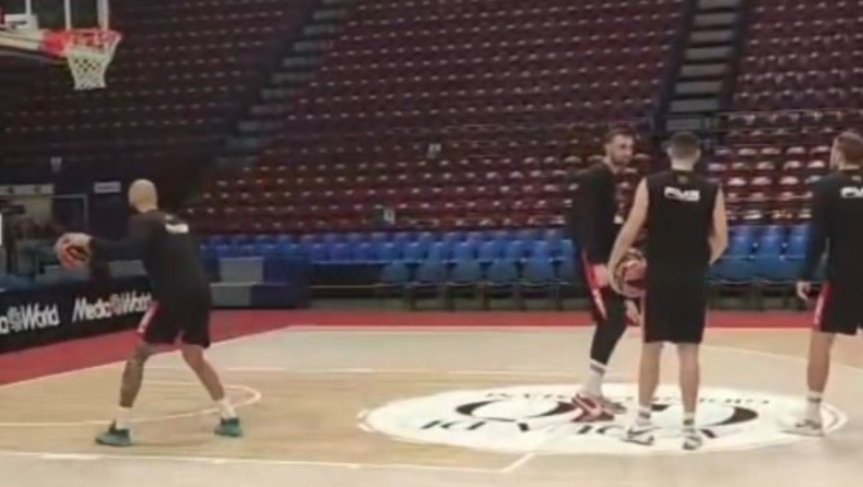 Ολυμπιακός: Το Gazzetta στο shootaround των «ερυθρολεύκων» στο Μιλάνο