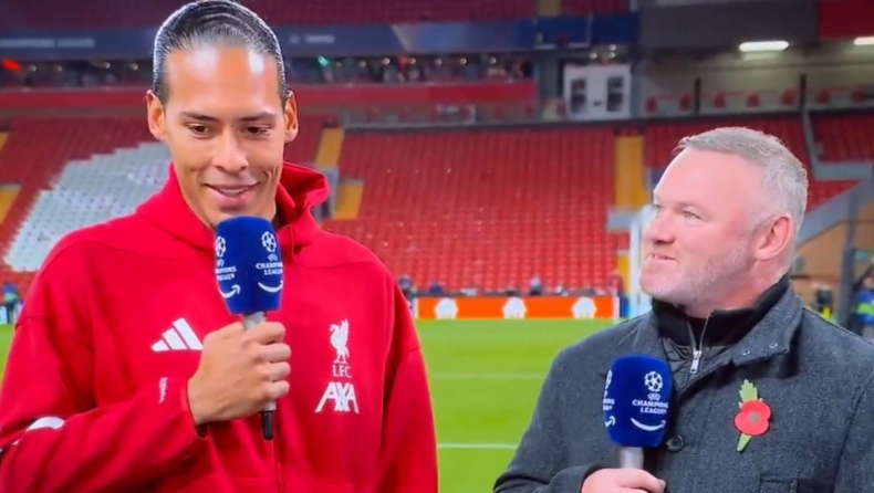 Φαν Ντάικ-Ρούνεϊ: Λεκτική αντιπαράθεση σε ζωντανή μετάδοση μετά την κριτική του Άγγλου (vid)