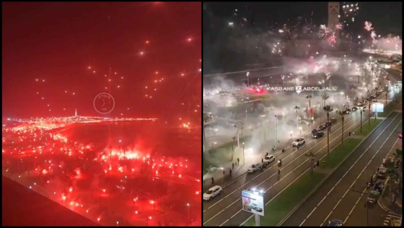 Αδιανόητο διπλό pyro show των Winners της Wydad Casablanca για τα 20 χρόνια από την ίδρυσή τους (vid)