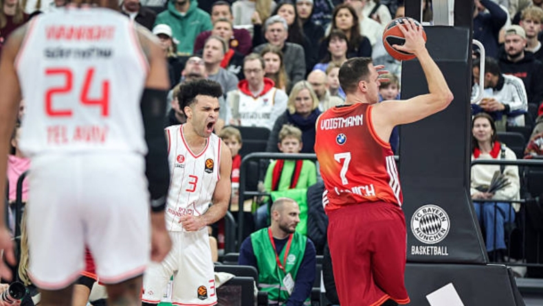 Μπάγερν - Χάποελ 72-82: Επίδειξη δύναμης και συνεχίζει μόνη πρώτη 