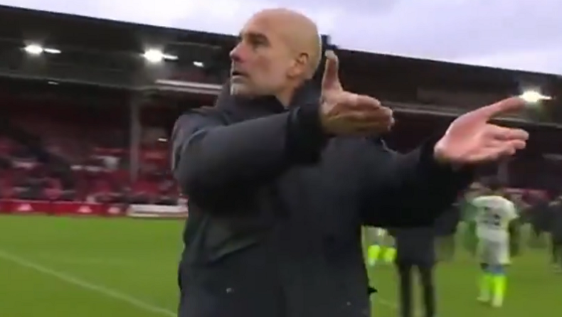 Μάντσεστερ Σίτι: Ο Γκουαρδιόλα τα... πήρε με cameraman στο «City Ground» (vid)