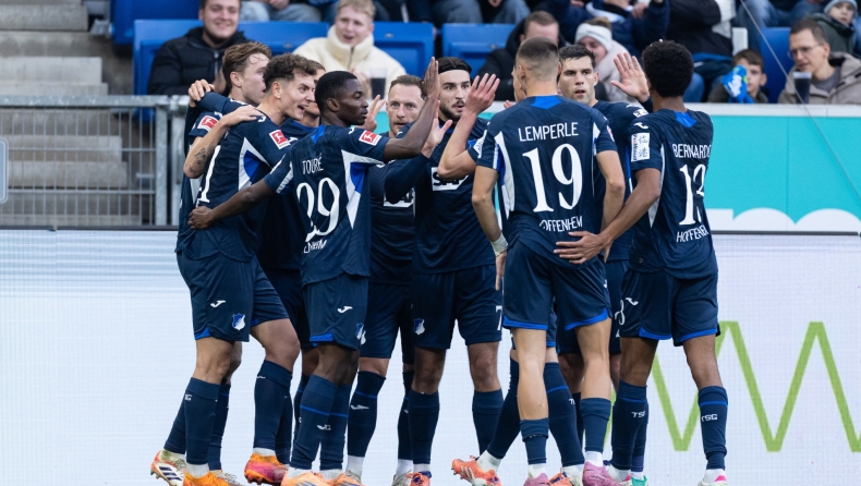 Bundesliga: Σε τροχιά τετράδας η Χόφενχαϊμ, αυτογκόλ του Κουλιεράκη στη νίκη της Βόλφσμπουργκ