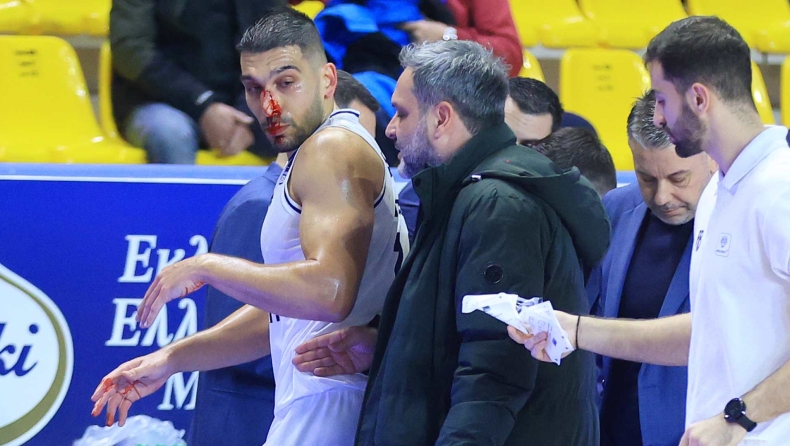 Καρδίτσα-Μαρούσι: Ο Κασελάκης υπέστη κάταγμα στη μύτη