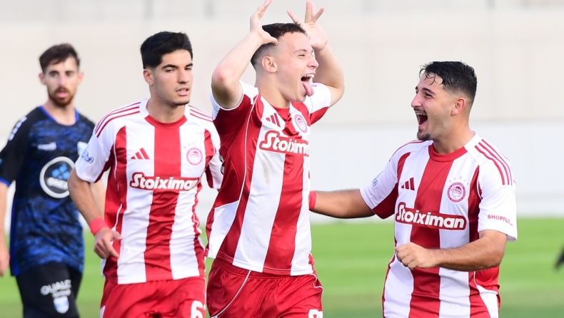 Ολυμπιακός Β': Σαρωτικοί οι Ερυθρόλευκοι, 3-0 το Αιγάλεω