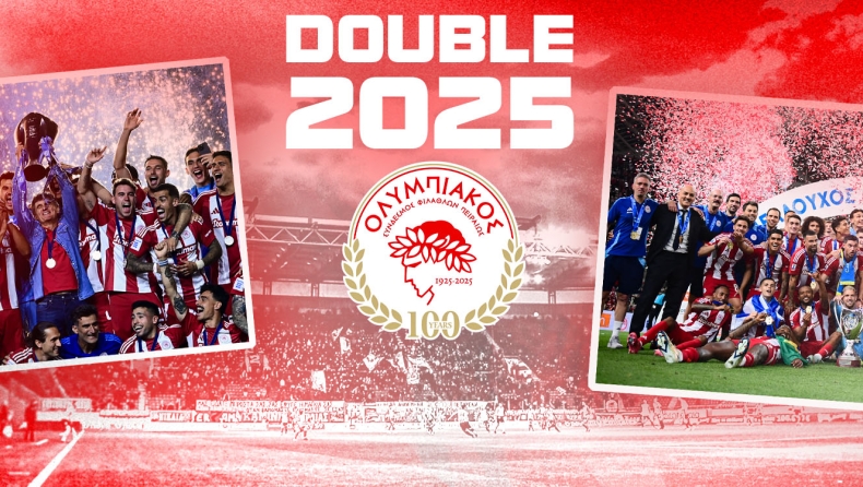 Ολυμπιακός: Θρυλικό 2025 με ιστορικό νταμπλ!