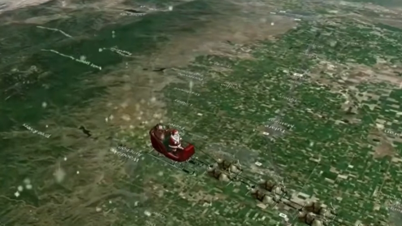 Ο Άγιος Βασίλης έχει ξεκινήσει το ταξίδι του: Δείτε που βρίσκεται (vid)