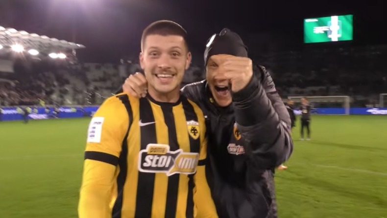 ΑΕΚ: Πώς έζησε ο πάγκος το χατ-τρικ του Γιόβιτς και η κραυγή με Βίντα