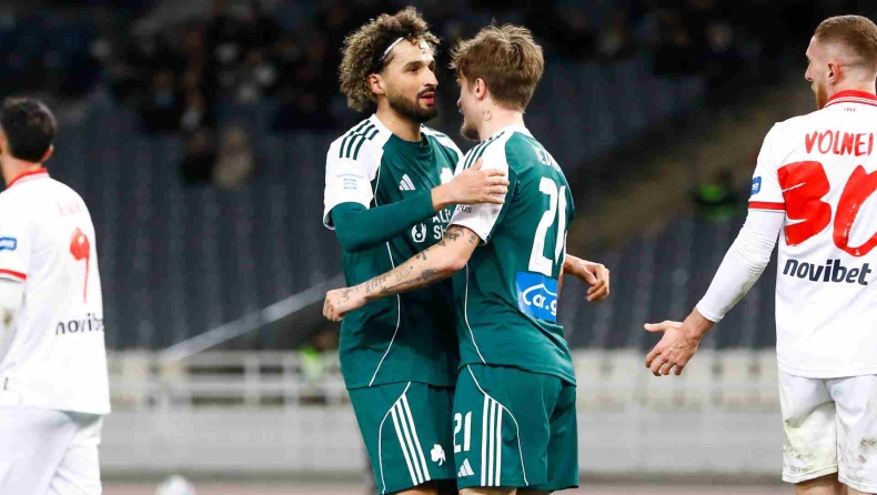 Παναθηναϊκός – Πανσερραϊκός: Οι «πράσινοι» έκαναν το 3-0 με κεφαλιά του Γεντβάι (vid)