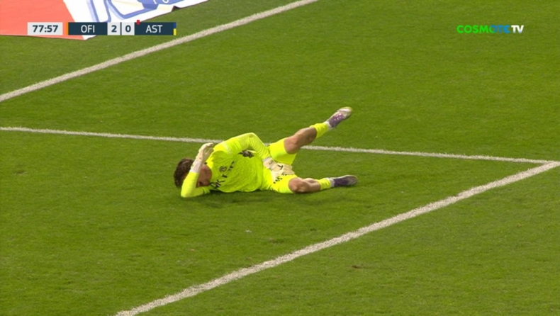 ΟΦΗ - Αστέρας AKTOR: Τραυματίστηκε ο Αγγελίδης, ξέσπασε σε κλάματα και ο Αλάγκμπε τελείωσε το ματς ως τερματοφύλακας