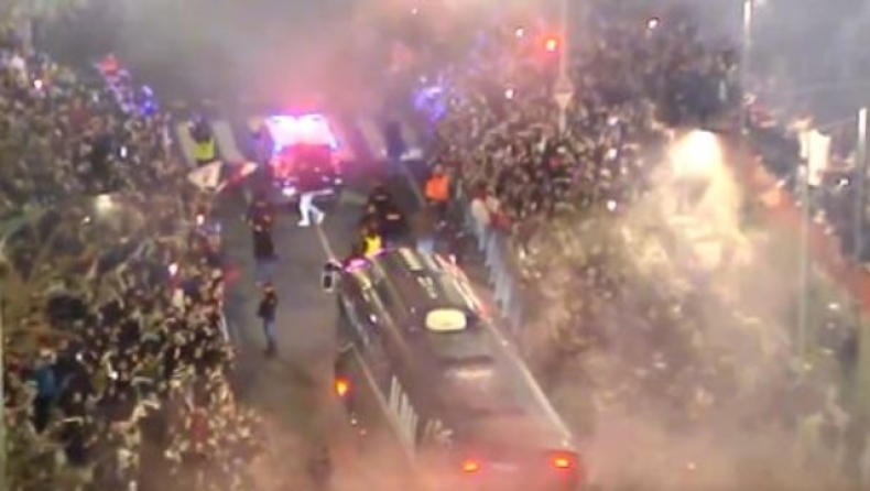 Αλμπαθέτε: Χαμός κατά την άφιξη της ομάδας