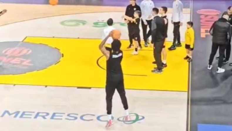 ΑΕΚ: Τα σουτάκια του Μπράουν πριν το ντεμπούτο του κόντρα στην Άλμπα