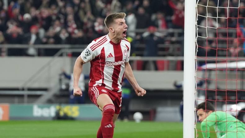 Ολυμπιακός - Μπάγερ Λεβερκούζεν: Το γκολ του Κοστίνια για το 1-0