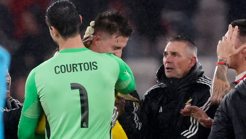 Κουρτουά: Η αγκαλιά με τον Τρούμπιν μετά το γκολ στη Ρεάλ Μαδρίτης