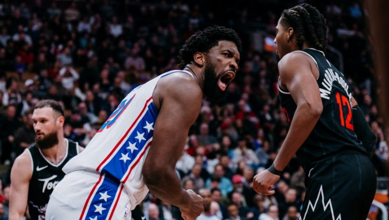 Ράπτορς -Σίξερς 102-115: Η Φιλαντέλφια σκόραρε 80 πόντους στο ημίχρονο και «καθάρισε» το Τορόντο