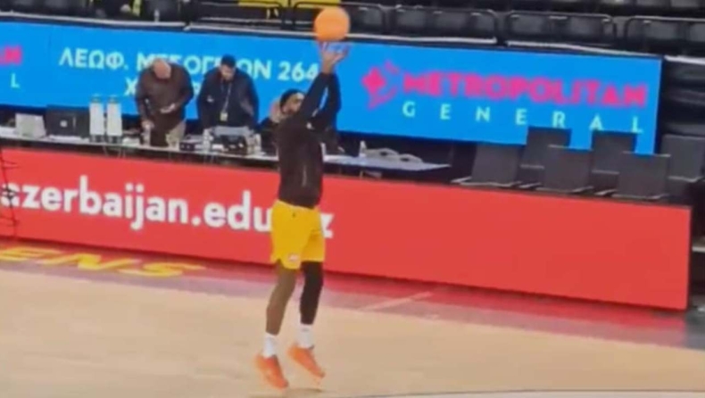 ΑΕΚ: Η προθέρμανση του Φίζελ πριν το ντεμπούτο του κόντρα στην Καρδίτσα (vid)