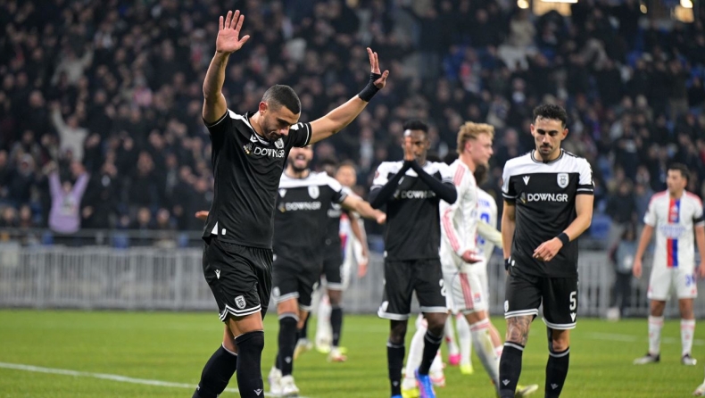 Λιόν - ΠΑΟΚ: Το γκολ του Γιακουμάκη για το 0-1 και η αφιέρωση στα παιδιά που χάθηκαν