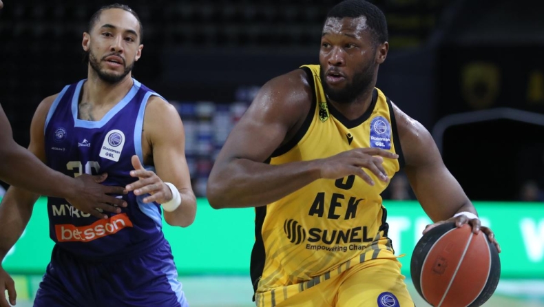 ΑΕΚ - Μύκονος 90-65: Απολαυστική με ηγέτες Γκρέι και Μπάρτλεϊ (vid)