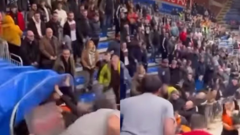 Ερυθρός Αστέρας: Οπαδοί πέταξαν αντικείμενα προς τους διαιτητές