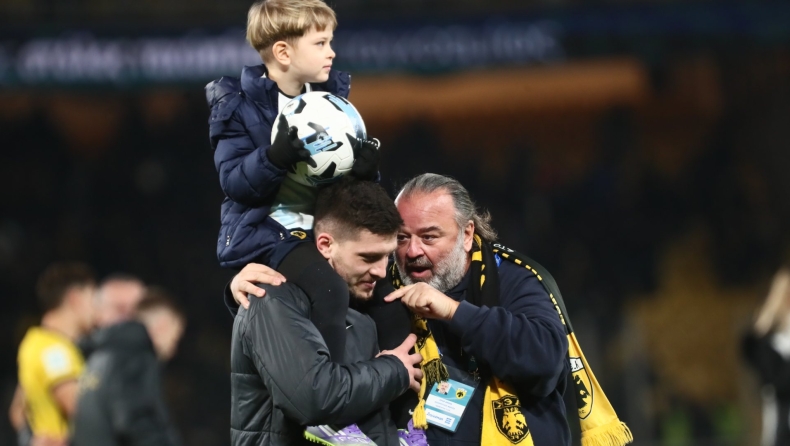 ΑΕΚ - Παναθηναϊκός: Η αγκαλιά του Ηλιόπουλου στον Γιόβιτς και το «πάρτι» στη Νέα Φιλαδέλφεια