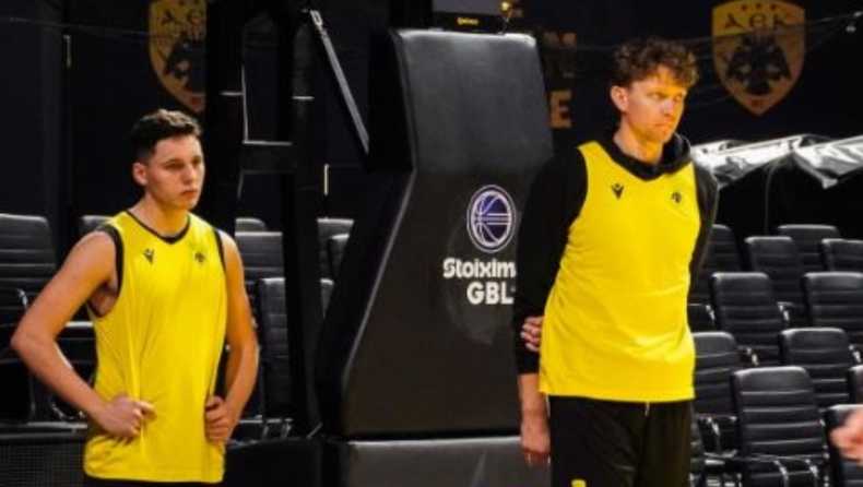 ΑΕΚ: Ατομικό ο Κουζμίνσκας, στην προπόνηση ο 16χρονος Γεωργόπουλος
