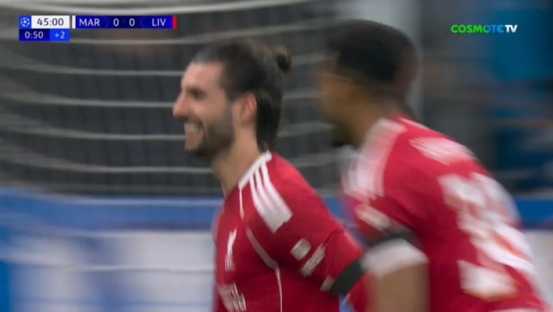 Μαρσέιγ - Λίβερπουλ: Με Σομπoσλάι το 1-0 για τους Reds
